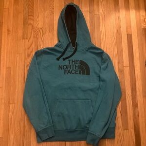 North face hoodie. aqua blue. good condition no tears make offer💥🔥